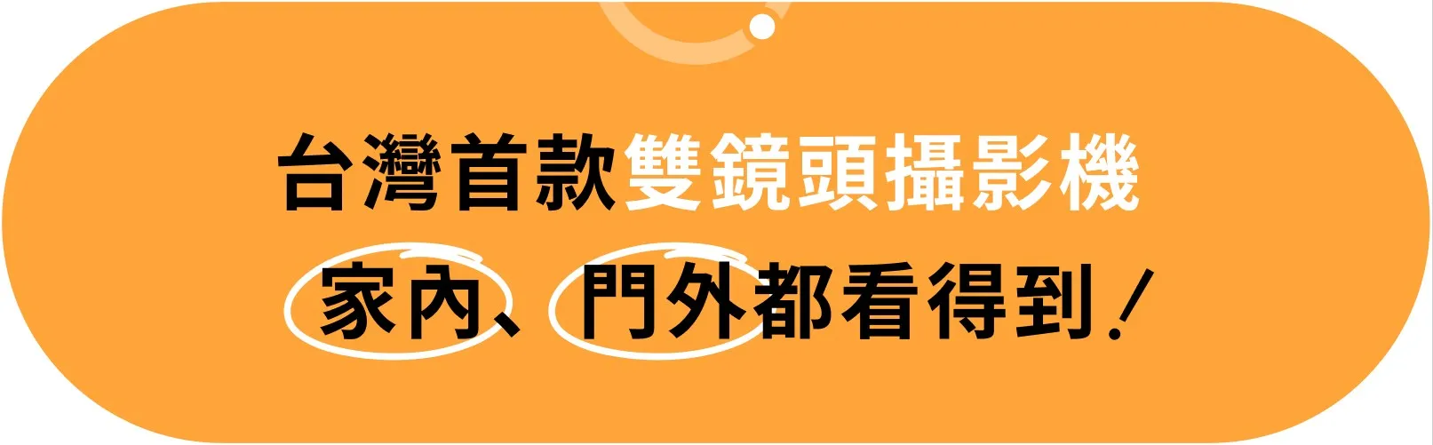 小島快鎖 TX 台灣首款雙鏡頭攝影機:家內、門外都看得到